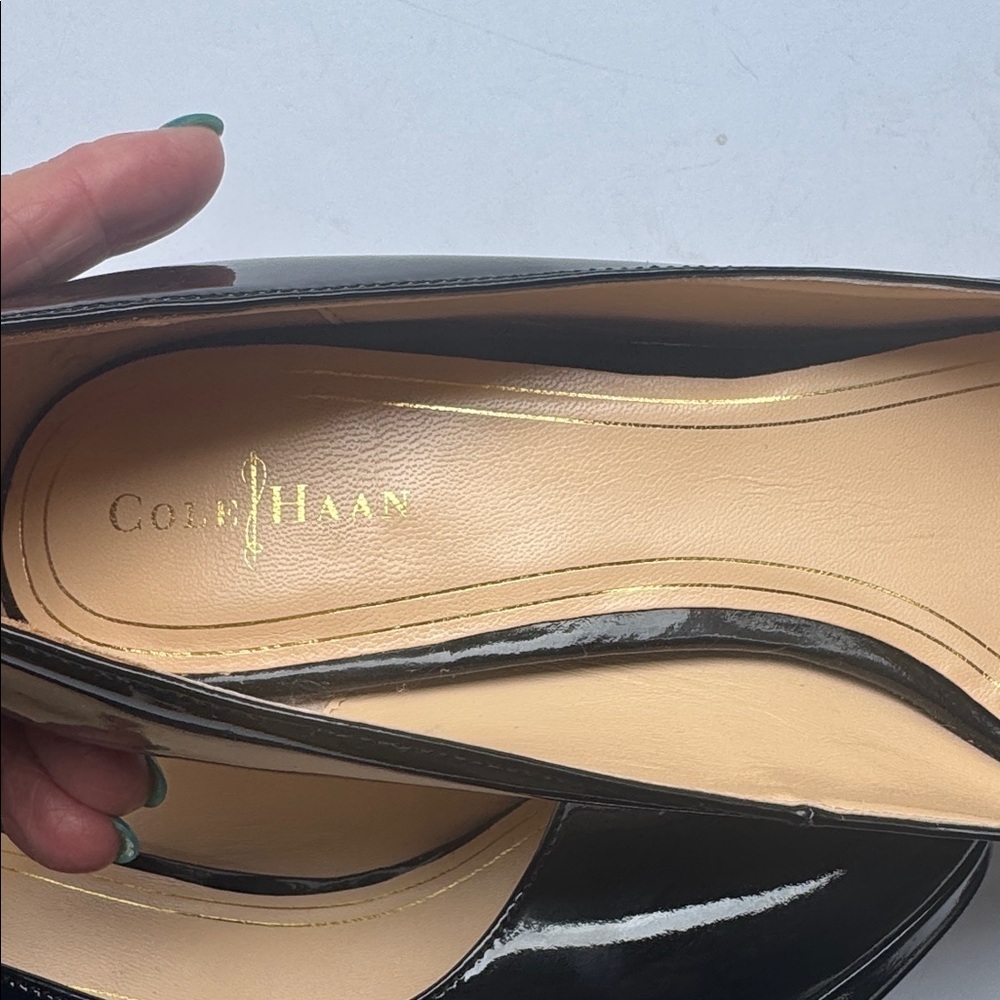 Cole Haan/Nike Air black Patent 3 Inch Leather Heels size 10b - Picture 4 of 7